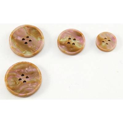 Oblekový gombík - dúhová hnedá - priemer 2,5 cm