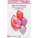 Real Techniques Berry Pop Miracle Complexion houbička na make-up 1 ks + precizní houbička na make-up 3 ks