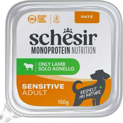 Schesir Dog Monoprotein Sensitive Jahňacie paté 150g