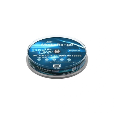 MediaRange DVD+R Double Layer, 8.5GB, 8X, 10 бр (MR466) (MR466)