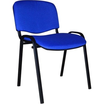Посетителски стол ISO Black, текстил, метална основа, до 120 kg, син (4010100371)