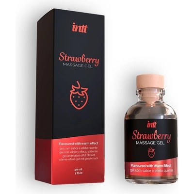 intt Strawberry Masážní gel s hřejivým efektem 30 ml – Zboží Mobilmania