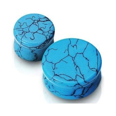 Šperky4U plug do ucha z tyrkysu PL01013-12