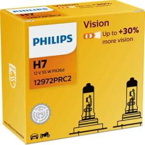 Philips Крушка, фар philips h7, 12v, 55w, 2 бр