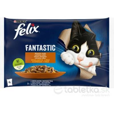 Felix Fantastic Multipack králik a jahňa v želé 4 x 85 g