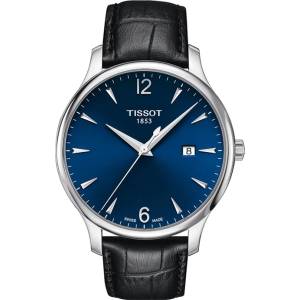 Tissot Мъжки часовник Tissot Tradition 063.610. 16.047. 00, Черен / Син (TIS063.610.16.047.00) Часовници