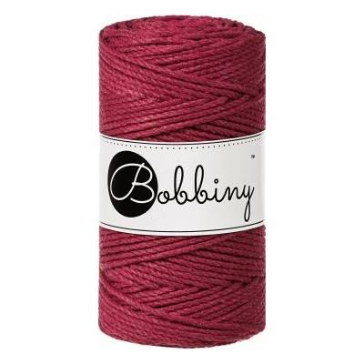 Bobbiny Macrame ropes 3PLY - 3mm Bobbiny - Macrame ropes 3PLY - 3mm: Wine red