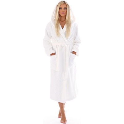 Vestis dámsky župan Athena s kapucňou 3116 white