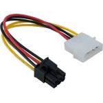 DeTech Cable adapter PSU VGA 4pin to 6pin, 18051 (DE-18051)
