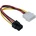 DeTech Cable adapter PSU VGA 4pin to 6pin, 18051 (DE-18051)
