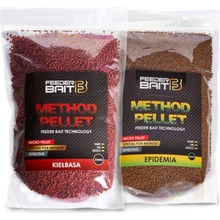 FeederBait Method pellet 800 g 2 mm Bilý červ