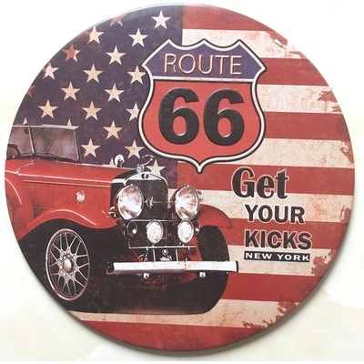 Ceduľa Route 66 - Get Your Kicks
