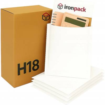 Bublinkové obálky ironpack H18 bílé 100 kusů