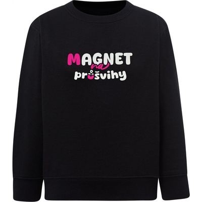 Dětská dívčí mikina Classic Magnet na Průšvihy černá
