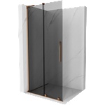 Mexen Velar L плъзгаща се душ кабина Walk-in 100 x 200 cm, графит 8 mm, розово злато - 871-100-003-43-60 (871-100-003-43-60)