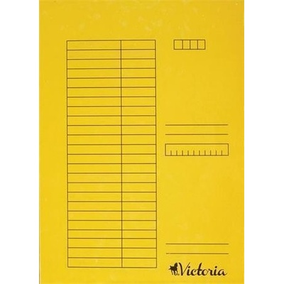 RÝCHLOVIAZAČ, KARTÓN, A4, VICTORIA, ŽLTÝ
