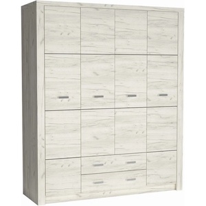 Bogdan Furniture Europe Гардероб Indianapolis I-18, бял крафт - memo
