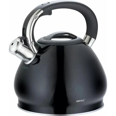 KINGHOFF Чайник Kinghoff KH 1221, 3.4 л, Свирещ, Индукция, Черен (9999KH1221)