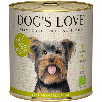 Dog's Love Bio kuřecí s pohankou celerem a bazalkou 6 x 800 g