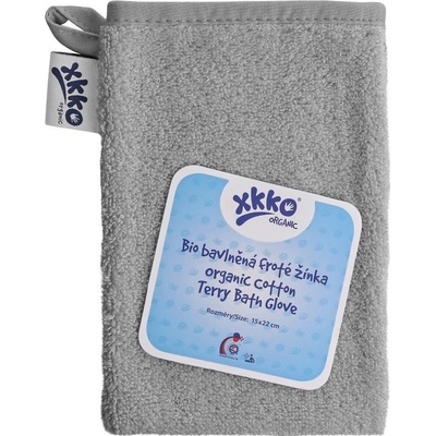 Xkko Organic bio bavlněná froté žínka Baby Blue – Sleviste.cz