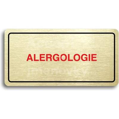 ACCEPT Piktogram ALERGOLOGIE - zlatá tabulka - barevný tisk