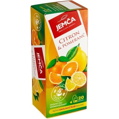 Jemča Citron a pomeranč ovocný čaj aromatizovaný 20 x 1,75 g