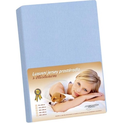 Bellatex prostěradlo jersey s elastenem modré 200x200