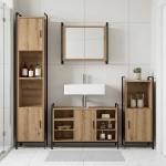 vidaXL Комплект шкафове за баня 3 бр. Дъб артизан 40 x 36 x 99, 5 см (3444518)