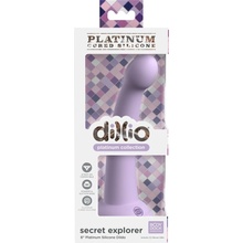 Dillio Secret Explorer silicone dildo with sticky acorns purple