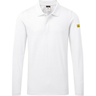 Portwest polokošile AS23 Anti-Static ESD polo krátký rukáv Bílá 4XL
