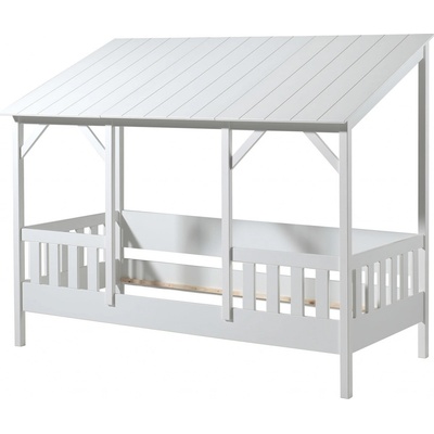 Vipack Housebed s bílou střechou