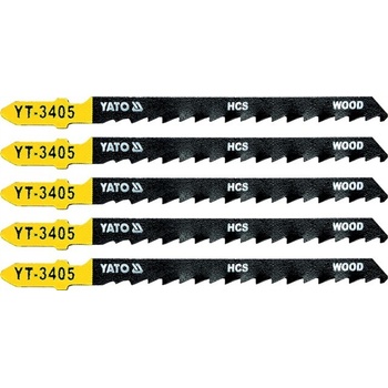 YATO plátek do přímočaré pily 1.3 mm na dřevo 5ks YT-3405