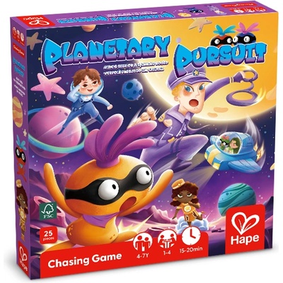 Hape Настолна игра Hape - Planetary Pursuit, Космически стражари и апаши (H1106)