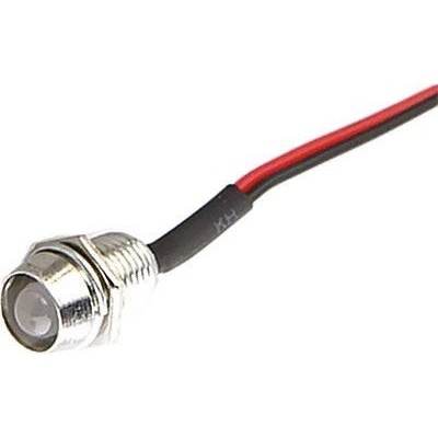 kontrolka 12V LED RGB do otvoru 8mm kovová