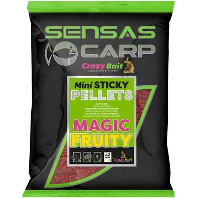 SENSAS Pelety Mini Sticky 700g 2mm Magic Fruity
