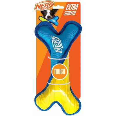 Nerf Dog odolná kost s plyšovou nylonovou výplní 28 cm