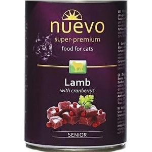 nuevo Senior Lamb - консерва за възрастни котки 7+ с агне и боровинки 400гр