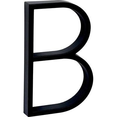RN.125V.B.CE písmeno "B" čierne Čierna