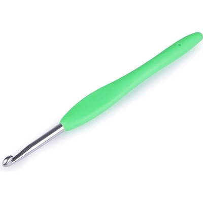 Háček na háčkování se silikonovou rukojetí vel. 3; 3,5; 4; 5; 5,5, malé, 4 (5 mm) náhodná barva