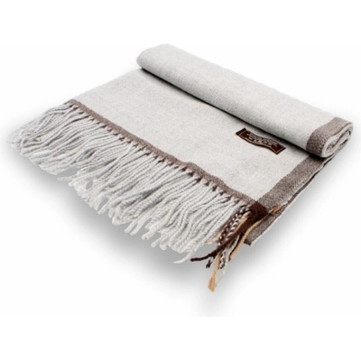 Krumlovanka šála s ovčí vlnou Cashmere Sensation P-72617-GC světle šedá