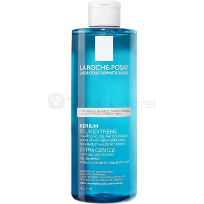 La Roche-Posay Kerium Extrémne jemný fyziologický šampón na citlivú vlasovú pokožku 400 ml jemný fyziologický šampón