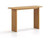 Micadoni Конзолна маса от масивен дъб в естествен цвят 40x120 cm Charlotte - Micadoni (MIC_CON_120X40_F1_CHARLOTTE1)