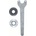 Bosch Комплект затягащи части за малък ъглошлайф, 3 части (1607000158) (1607000158)