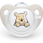 Nuk Силиконова залъгалка NUK - Disney, Мечо Пух с кутия за стерилизиране, 6-18 m, Бежова (10736328-Бежов)