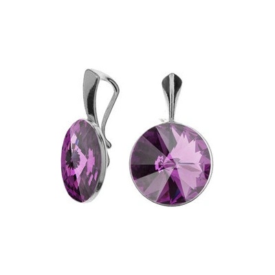 Nubis Stříbrný přívěšek Crystals from Swarovski Amethyst NBP141 AM