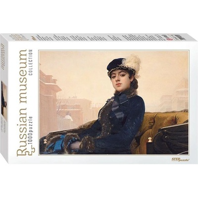 STEP Puzzle, пъзел-репродукция 1000 ел. -" Неизвестната" , Иван Крамски (79215)
