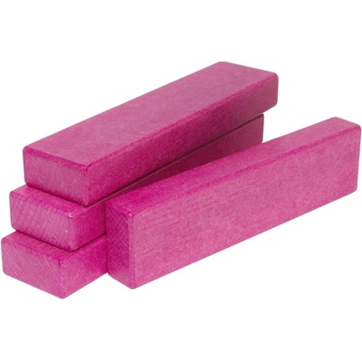 DrKO Dřevěný kvádr 16 x 4 x 2 cm 1ks magenta