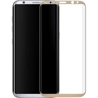 Стъклен протектор за цял екран, No brand, For Samsung Galaxy S8, 0.3mm, Gold - 52290 (DE-52290)