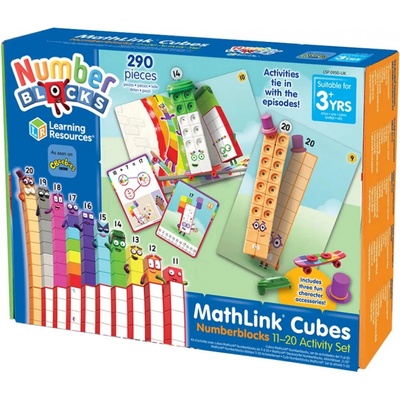 Learning Resources Matematické kostky 11-20, sada aktivit – Zboží Dáma