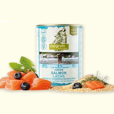 Isegrim Dog Junior Salmon & Millet Blueberries & Wild Herbs 800 g